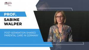 Prof. Sabine Walper - Post-separation shared parental care in Germany
